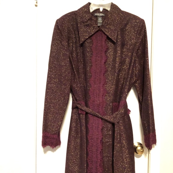 Bisou Bisou Purple and Gold Lace Jacket - Picture 1 of 1